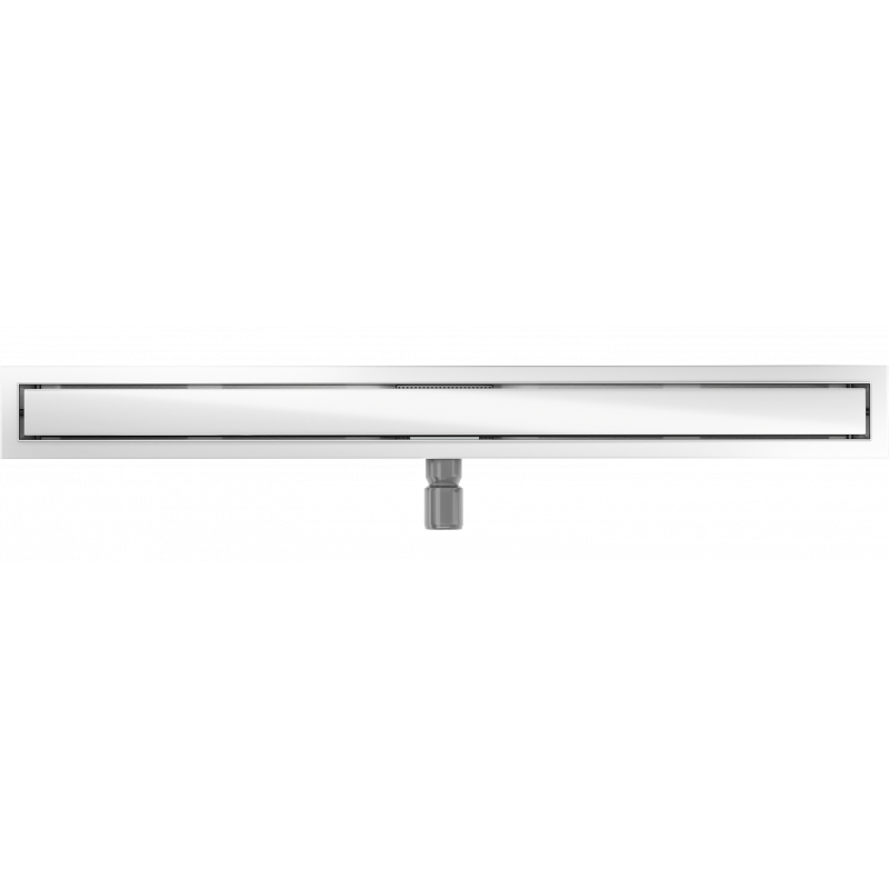 Mexen Flat MGW Linienentwässerung 90 cm, weißes Glas - 1027090-15