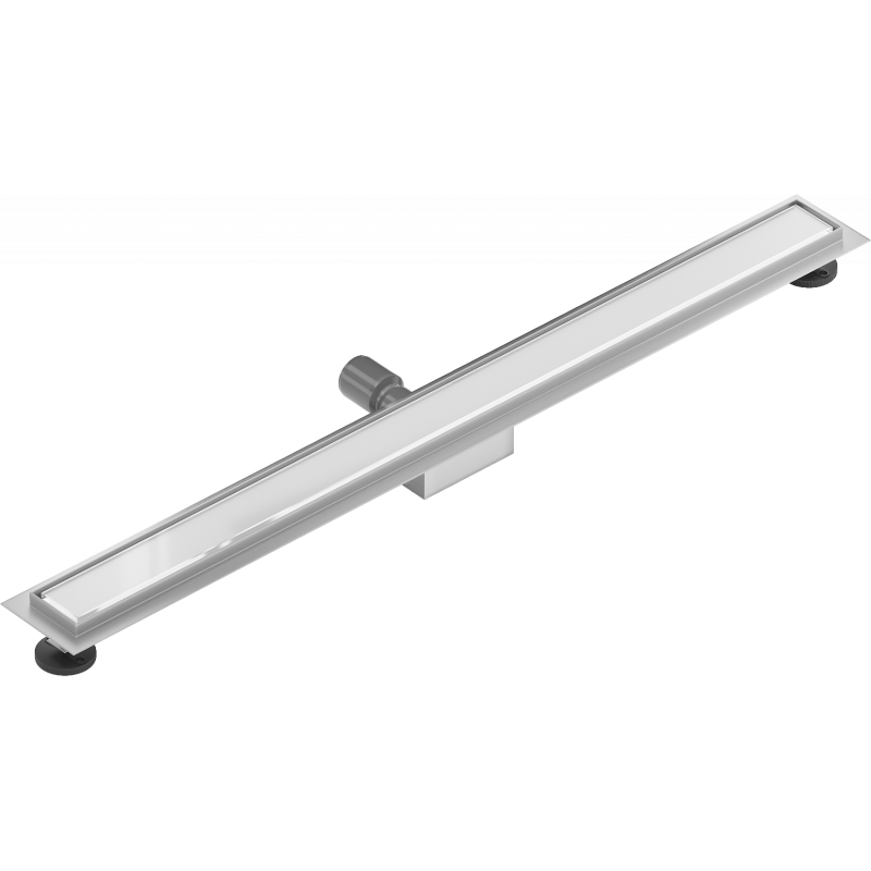 Mexen Flat MGW Linienabfluss 100 cm, weißes Glas - 1027100-15