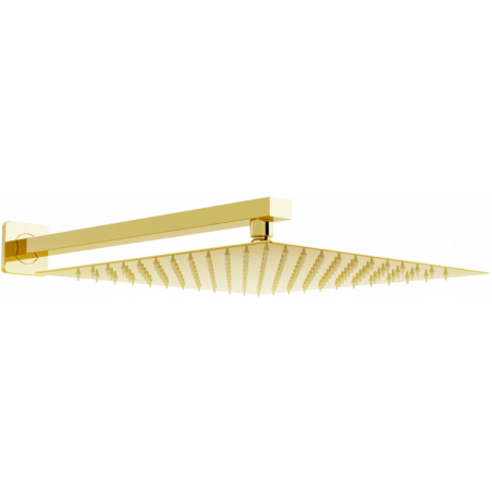 Mexen Slim Regendusche 25 x 25 cm mit Duscharm, Gold - 79125112-50