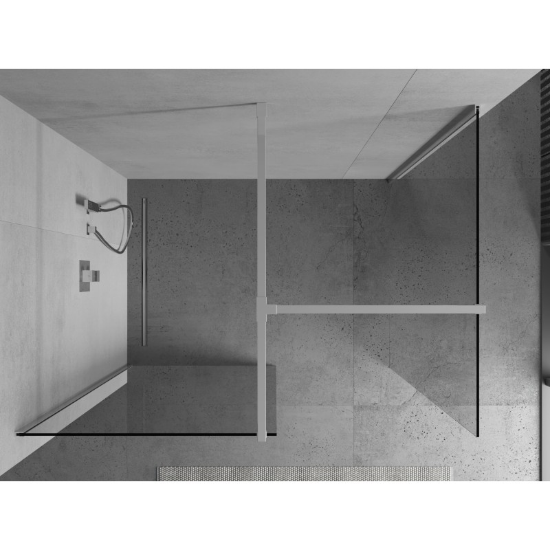 Mexen Kioto Duschwand Walk-in 85 x 80 cm, transparent, Chrom - 800-085-202-01-00-080