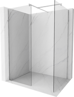 Mexen Kioto Duschwand Walk-in 90 x 90 cm, transparent, Chrom - 800-090-202-01-00-090