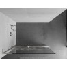 Mexen Kioto+ L Duschwand mit Regal Walk-in 80 x 200 cm, weißes Muster, gebürsteter Nickel - 800-080-123-97-85