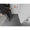 Mexen Kioto+ L Duschwand mit Ablage Walk-in 70 x 200 cm, schwarzer Rahmen, Roségold - 800-070-123-60-70