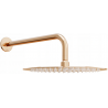 Mexen Slim Regenduschkopf 25 cm mit Duscharm, Roségold - 79225211-60