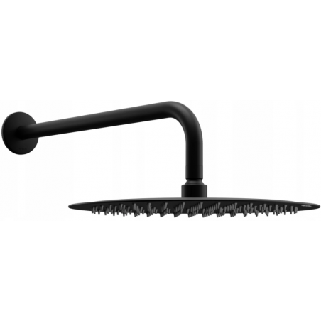 Mexen Slim Regendusche 25 cm mit Duscharm, schwarz - 79225211-70