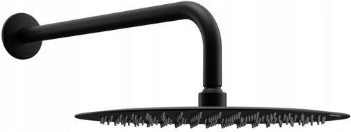 Mexen Slim Duschkopf 25 cm mit Duscharm, schwarz - 79225211-70