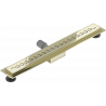 Mexen Flat M18 linienförmiger Ablauf 70 cm, gold - 1523070-15