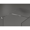 Mexen Kioto Duschwand Walk-in 135 x 110 cm, transparent, Chrom - 800-135-202-01-00-110