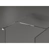 Mexen Kioto Duschwand Walk-in 155 x 70 cm, transparent, chrom - 800-155-202-01-00-070
