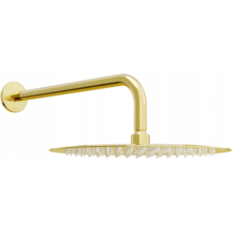 Mexen Slim Regenduschkopf 30 cm mit Duscharm, Gold - 79230211-50