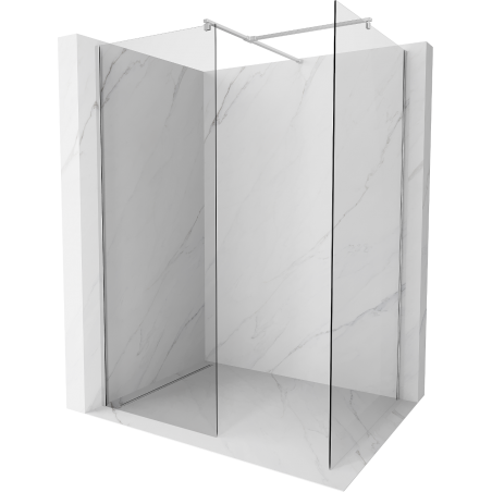 Mexen Kioto Duschwand Walk-in 170 x 100 cm, transparent, Chrom - 800-170-202-01-00-100