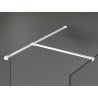 Mexen Kioto Duschwand Walk-in 70 x 70 cm, transparent, weiß - 800-070-202-20-00-070