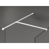 Mexen Kioto Duschwand Walk-in 80 x 75 cm, transparent, weiß - 800-080-202-20-00-075