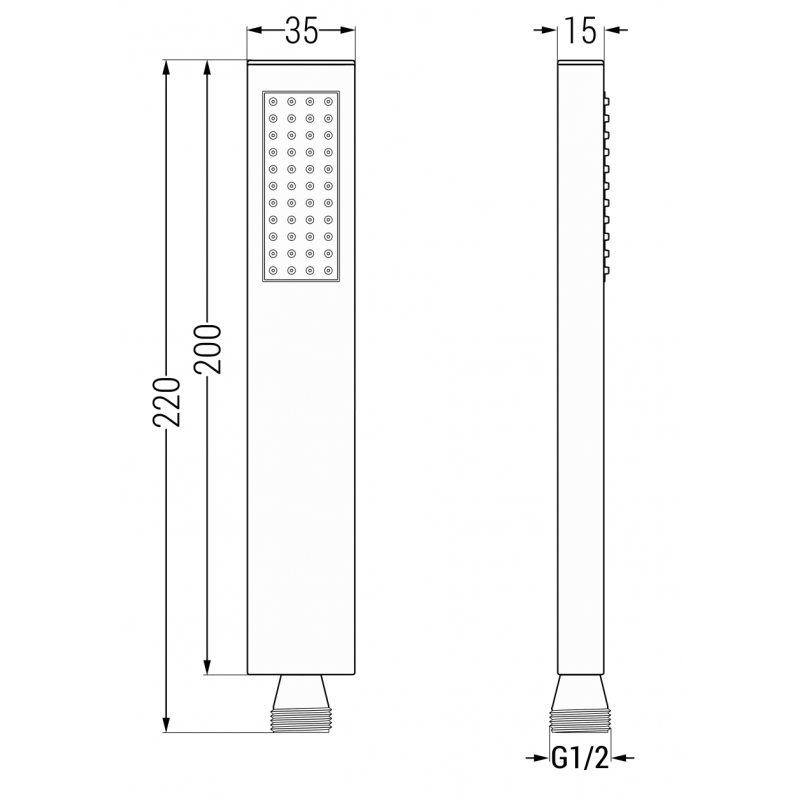 Mexen Cube DR02 Unterputz-Duschset mit 30 cm Regenduschkopf, Chrom - 77502DR0230-00