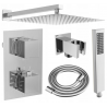 Mexen Cube DR02 Unterputz-Duschset mit 30 cm Regenduschkopf, Chrom - 77502DR0230-00