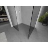 Mexen Kioto Duschwand Walk-in 155 x 80 cm, transparent, weiß - 800-155-202-20-00-080