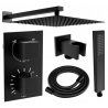 Mexen Cube DR02 Unterputz-Duschset mit 30 cm Regenduschkopf, schwarz - 77502DR0230-70