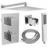 Mexen Cube DR02 Unterputz-Duschset mit 25 cm Duschkopf, Chrom - 77502DR0225-00