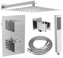 Mexen Cube DR02 Unterputz-Duschset mit 25 cm Duschkopf, Chrom - 77502DR0225-00