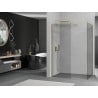 Mexen Kioto Duschwand Walk-in 140 x 95 cm, transparent, gold - 800-140-202-50-00-095