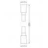 Mexen Cube DR02 Unterputz-Duschset mit 25 cm Regenduschkopf, Graphit - 77502DR0225-66