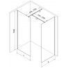 Mexen Kioto Duschwand Walk-in 155 x 80 cm, transparent, gold - 800-155-202-50-00-080