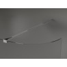 Mexen Kioto-R Abgerundete Walk-in-Duschwand 80 x 200 cm, transparent 8 mm, Chrom - 800-080-101-01-06