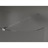 Mexen Kioto-R Abgerundete Walk-in Duschwand 120 x 200 cm, transparent 8 mm, Chrom - 800-120-101-01-06