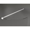 Mexen Kioto-R abgerundete Duschwand Walk-in 140 x 200 cm, transparent 8 mm, weiß - 800-140-101-20-06
