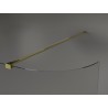 Mexen Kioto-R Abgerundete Walk-In-Duschwand 110 x 200 cm, transparent 8 mm, gold - 800-110-101-50-06
