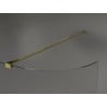Mexen Kioto-R Abgerundete Duschwand Walk-in 120 x 200 cm, transparent 8 mm, gold - 800-120-101-50-06