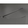 Mexen Kioto-R abgerundete Duschwand Walk-in 120 x 200 cm, transparent 8 mm, gebürstetes Gun Gray - 800-120-101-66-06