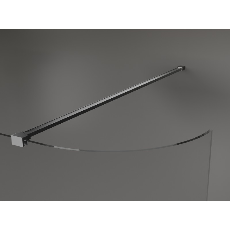 Mexen Kioto-R Runde Walk-in-Duschwand 110 x 200 cm, transparent 8 mm, Gun Metal - 800-110-101-95-06
