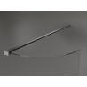 Mexen Kioto-R Abgerundete Duschwand Walk-in 90 x 200 cm, transparent 8 mm, gun metal - 800-090-101-95-06