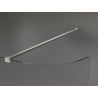 Mexen Kioto-R Abgerundete Duschwand Walk-in 150 x 200 cm, transparent 8 mm, gebürstetes Nickel - 800-150-101-97-06