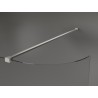 Mexen Kioto-R Abgeschirmte Walk-in-Duschwand 160 x 200 cm, transparent 8 mm, gebürsteter Nickel - 800-160-101-97-06