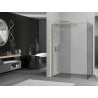 Mexen Kioto Duschwand Walk-in 135 x 90 cm, transparent, gold gebürstet - 800-135-202-55-00-090