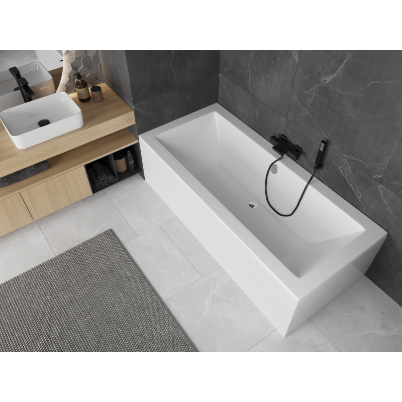 Mexen Cube Rechteckige Badewanne 170 x 80 cm mit Verkleidung, weiß - 55051708000X