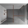 Mexen Kioto Duschwand Walk-in 70 x 70 cm, transparent, Roségold - 800-070-202-60-00-070