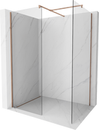 Mexen Kioto Duschwand Walk-in 80 x 80 cm, transparent, Roségold - 800-080-202-60-00-080