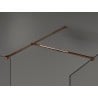 Mexen Kioto Duschwand Walk-in 100 x 85 cm, transparent, Roségold - 800-100-202-60-00-085