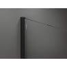 Mexen Kioto Walk-in Duschwand 140 x 200 cm, schwarzer Rahmen 8 mm, schwarz - 800-140-101-70-70