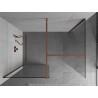 Mexen Kioto Duschwand Walk-in 130 x 120 cm, transparent, Roségold - 800-130-202-60-00-120