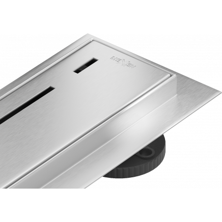 Mexen Flat 360° M03 drehbarer Linienablauf 80 cm, Inox - 1022080-40