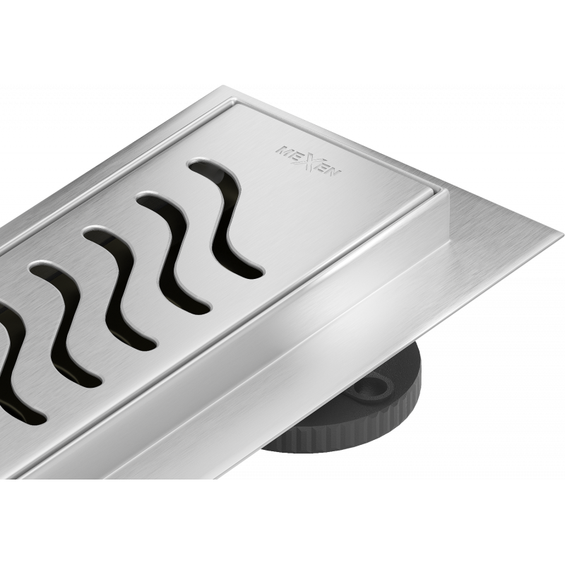 Mexen Flat 360° M09 drehbarer Linearablauf 50 cm, Inox - 1028050-40