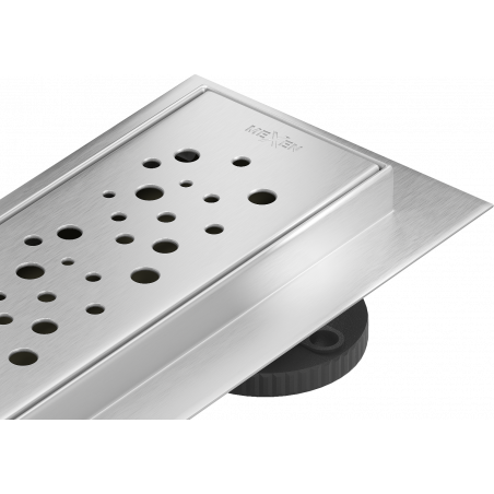 Mexen Flat 360° M12 drehbarer Linienablauf 50 cm, Inox - 1021050-40