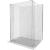 Mexen Kioto freistehende Duschwand 135 x 30 x 30 cm, transparent, Chrom - 800-135-030-222-01-00-030