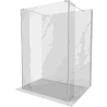 Mexen Kioto freistehende Duschwand 150 x 30 x 30 cm, transparent, Chrom - 800-150-030-222-01-00-030