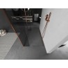 Mexen Kioto freistehende Duschwand 95 x 30 x 30 cm, transparent, Roségold - 800-095-030-222-60-00-030