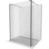 Mexen Kioto freistehende Duschwand 105 x 30 x 30 cm, transparent, schwarz - 800-105-030-222-70-00-030